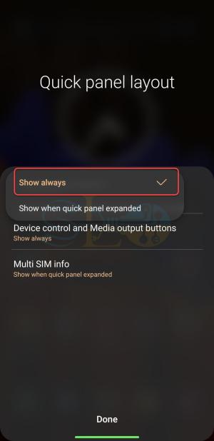 Comment obtenir le curseur de luminosité dans la barre de notification Samsung Android 12