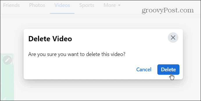 Supprimer des vidéos sur Facebook