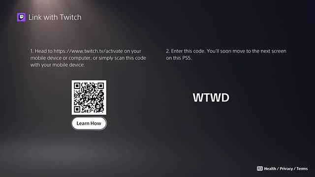 Code QR et code d'accès.