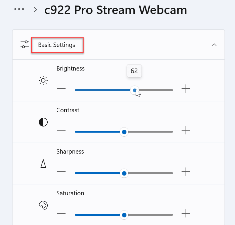 Gérer les paramètres de la webcam sur Windows 11