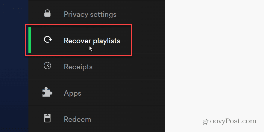 Comment récupérer la liste de lecture Spotify supprimée