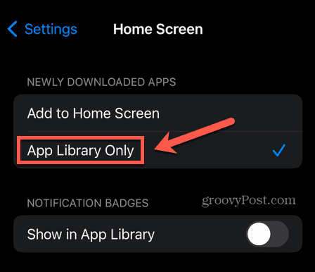 bibliothèque d'applications iphone uniquement