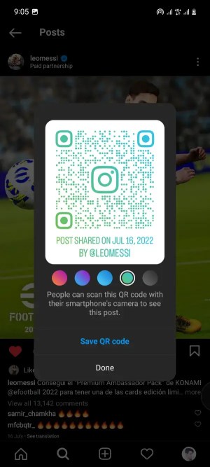 Comment partager des publications Instagram via QR Code sur Android et iPhone