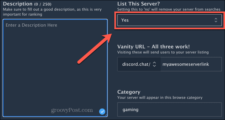 liste serveur discord