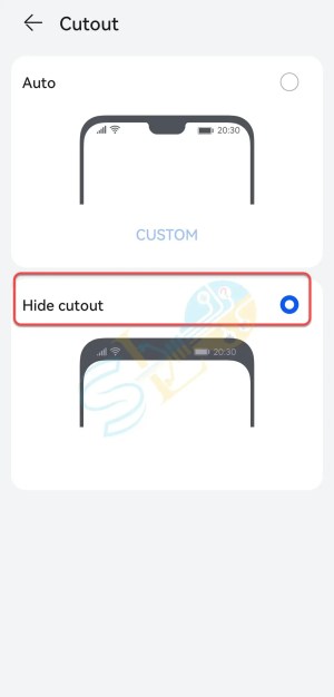 Comment masquer l'encoche sur le P30 Pro [EMUI 12] Masquer la découpe de la caméra