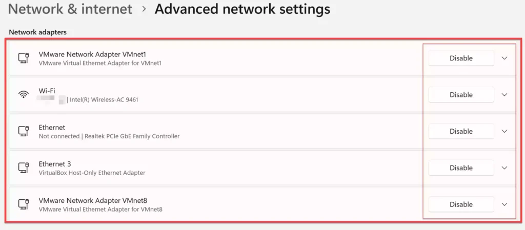 Activer le Wi-Fi et Ethernet sur Windows 11 via les paramètres