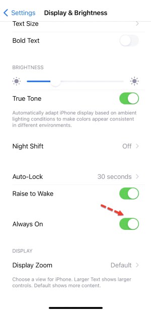 Comment activer / désactiver l'affichage permanent sur l'iPhone 14 Pro [iOS 16]