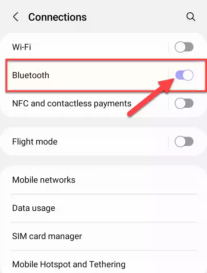 Activer le Bluetooth