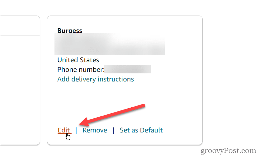 Modifier votre adresse de livraison sur Amazon