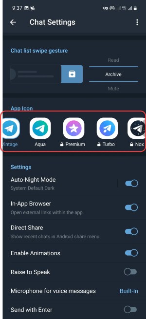 Comment changer l'icône de l'application Telegram sur Android et iPhone 
