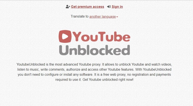 Sites proxy pour Youtube