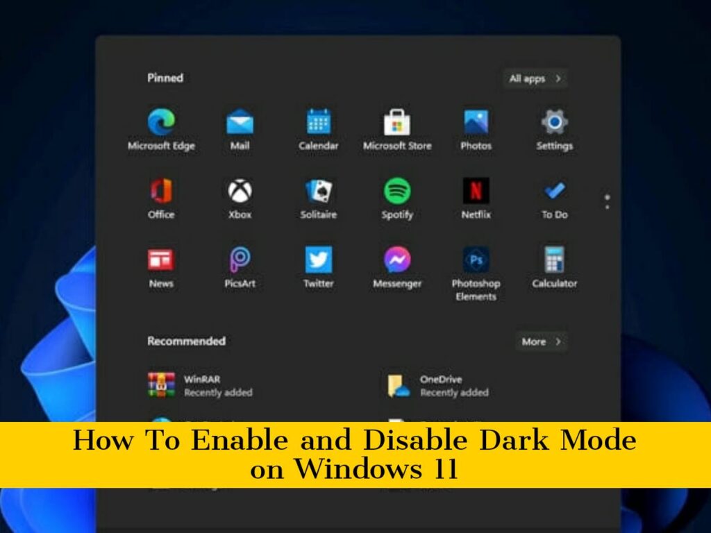 Activer et désactiver le mode sombre Windows 11 : Guide complet