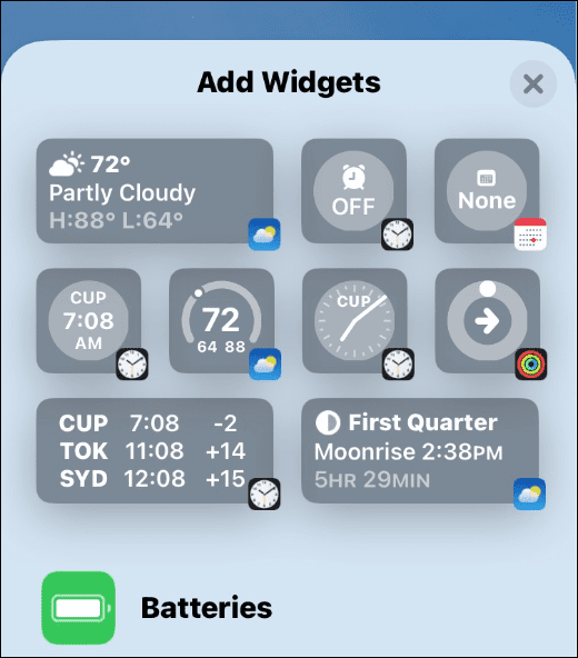 Ajouter des widgets à l'écran de verrouillage de l'iPhone