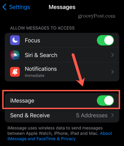 iphone activer imessage