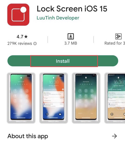 Appuyez pour télécharger l'application.