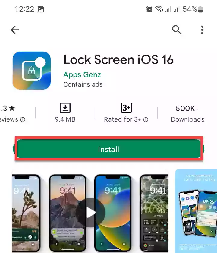 Installez l'application Lock Screen iOS 16