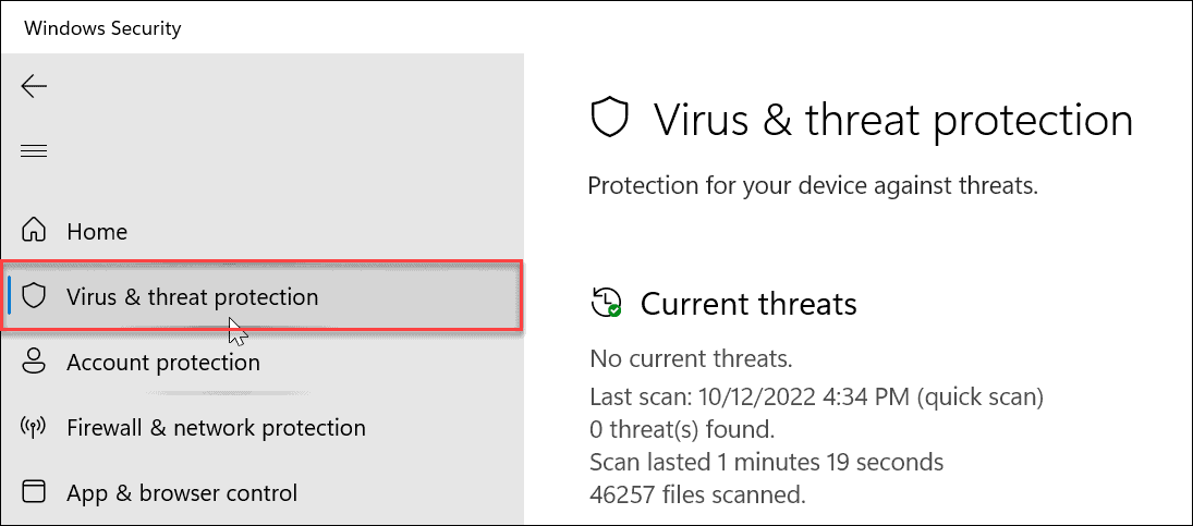 Protection antialtération activée ou désactivée sous Windows 11