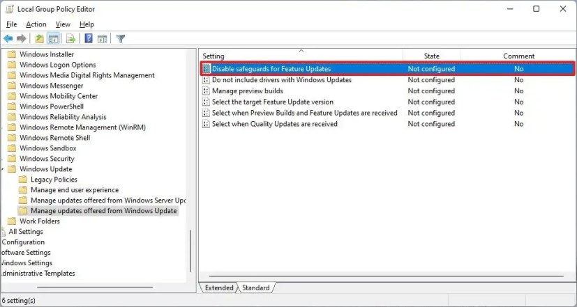 Gérer les mises à jour proposées à partir de Windows Update