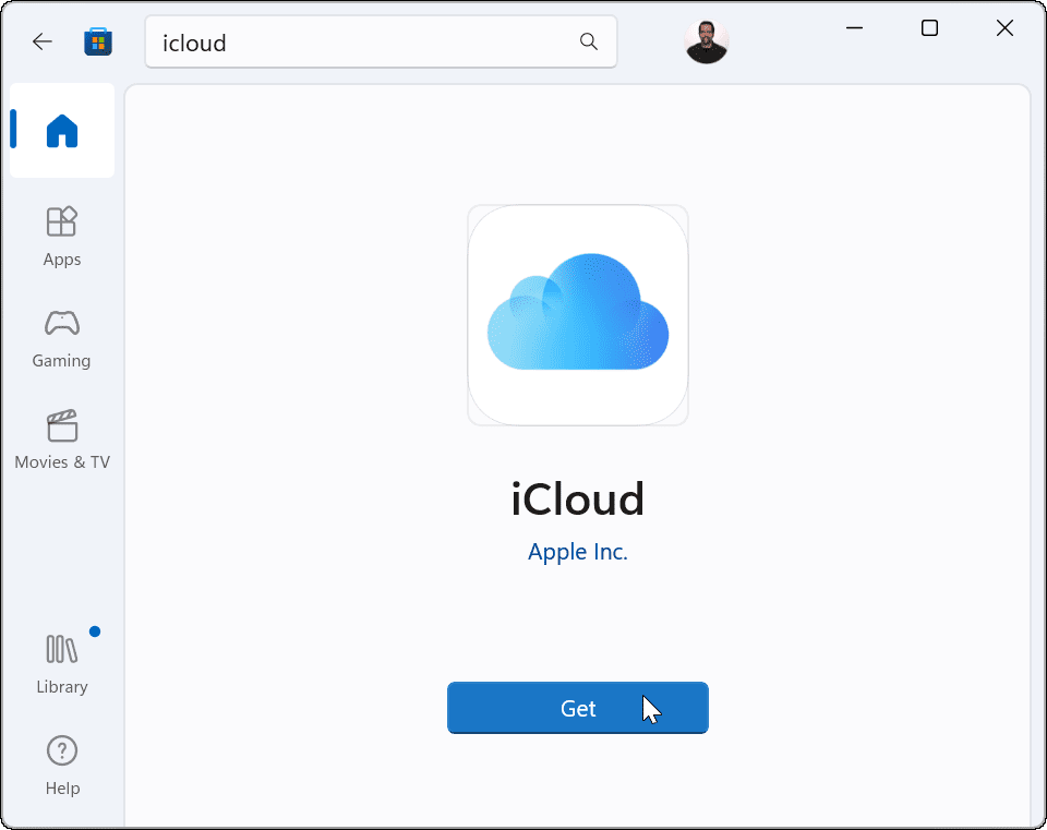 Connectez Apple iCloud avec l'application Photos de Windows 11