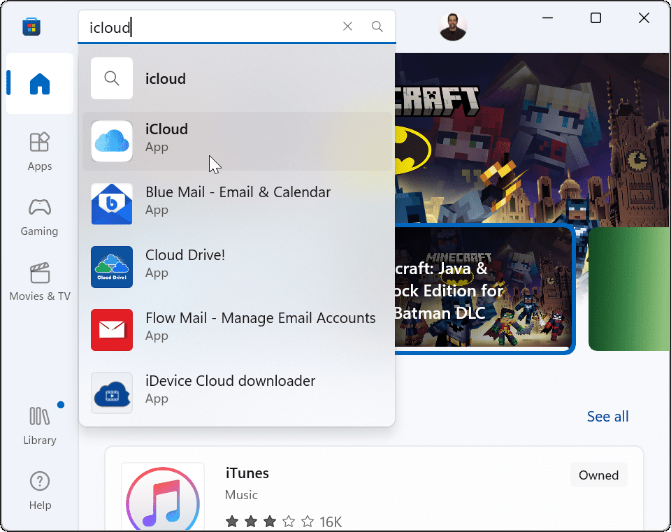 Connectez Apple iCloud avec l'application Photos de Windows 11