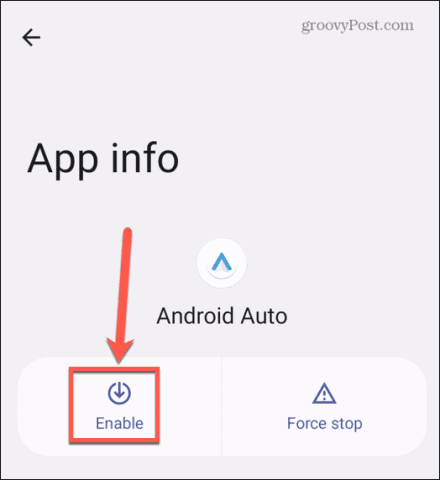 activation automatique d'Android