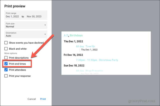 calendrier google planifier les heures de fin