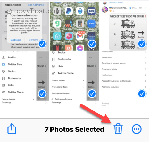 Supprimer des photos d'iCloud
