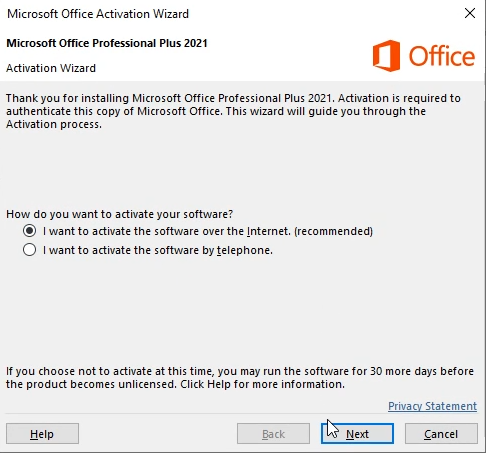 Comment activer Microsoft Office Professionnel Plus 2021