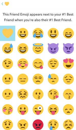 Emoji Comment épingler quelqu'un sur Snapchat