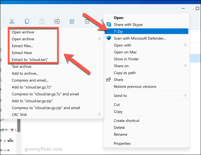 Ouvrir ou extraire un fichier TGZ sous Windows