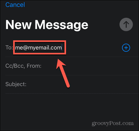 e-mail iphone à