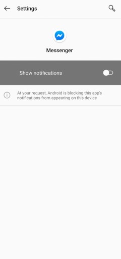 Désactiver Facebook Messenger