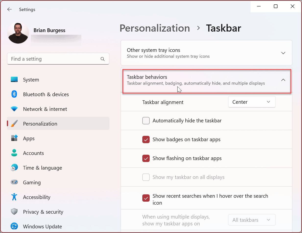 Afficher les secondes sur l'horloge de la barre des tâches de Windows 11