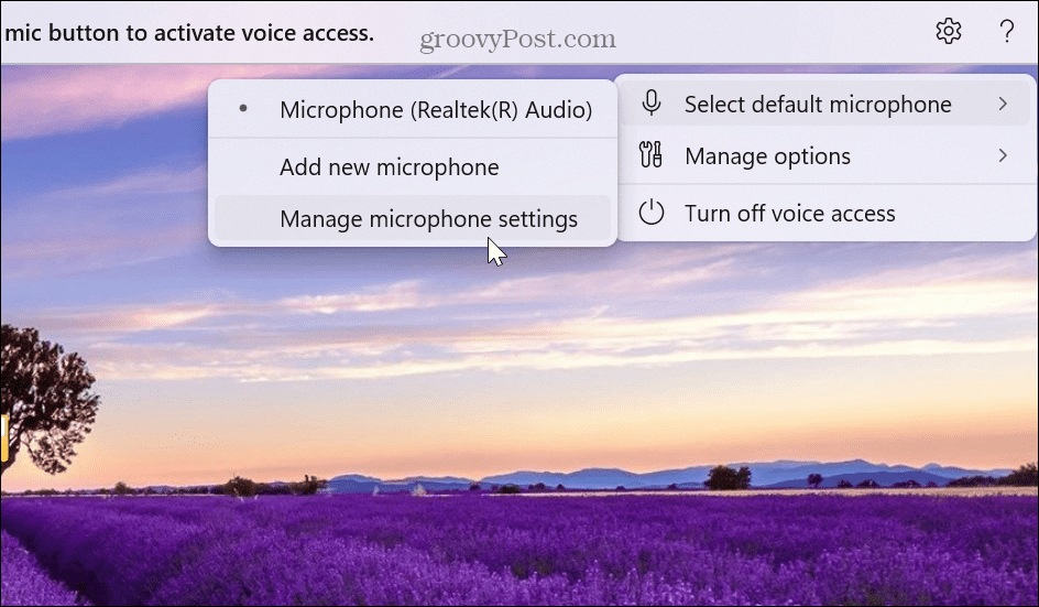 Activer et utiliser l'accès vocal sur Windows 11