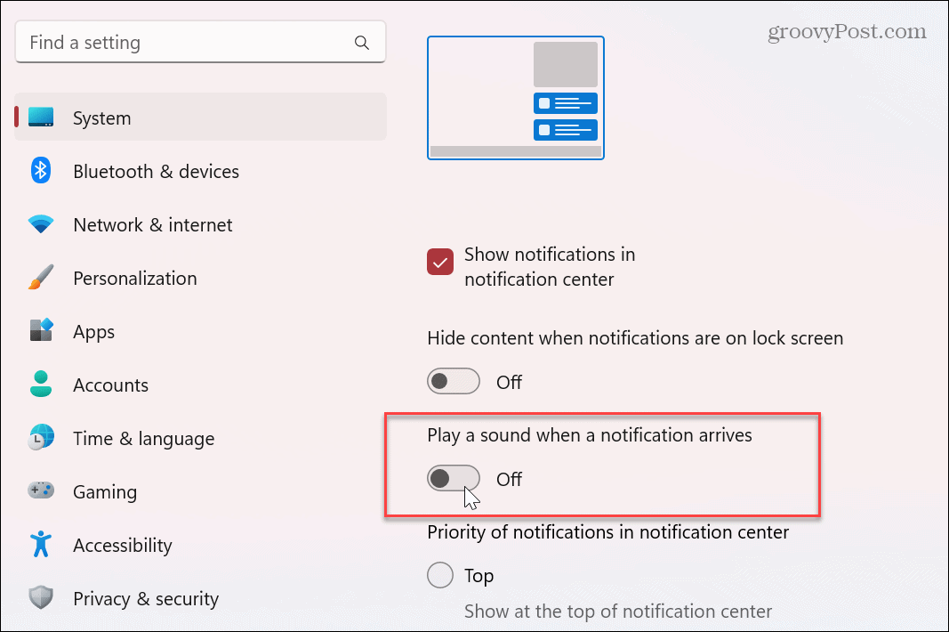 Désactiver les sons de notification d'application sous Windows