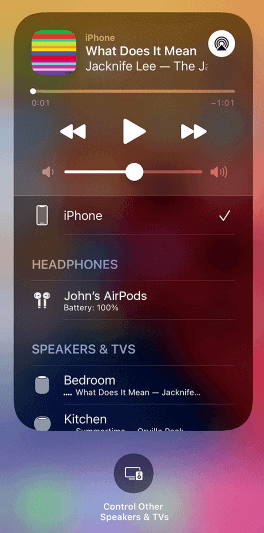 Sélectionnez AirPlay pour connecter Apple TV
