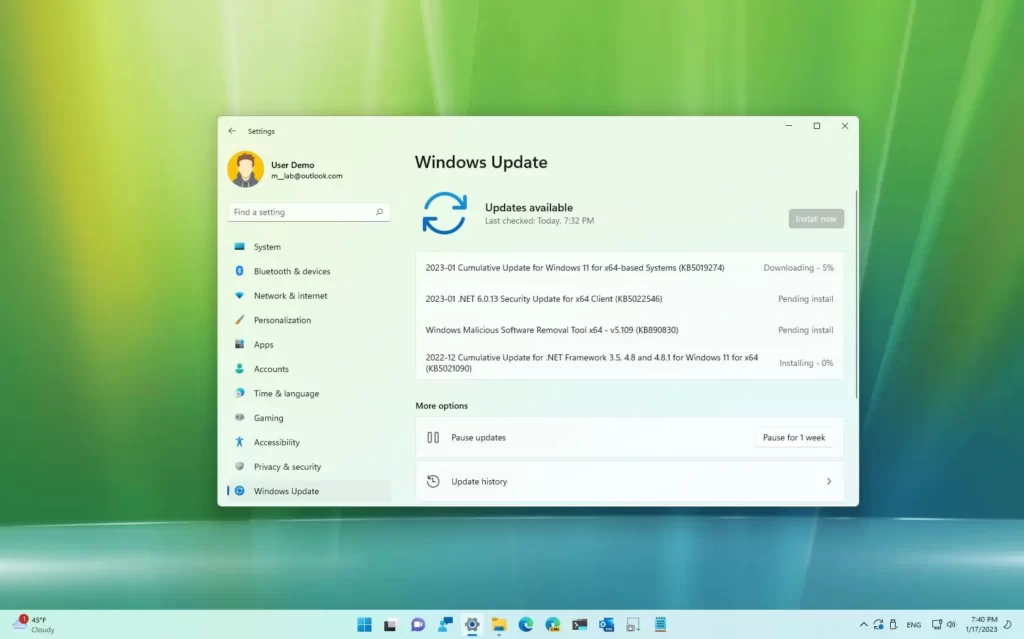 Windows 11 KB5019274 : Nouveautés, Correctifs et Build 22000.1515