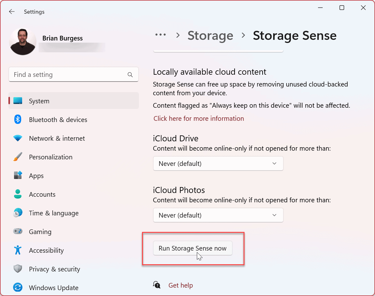 Pas assez d'espace disque pour Windows Update
