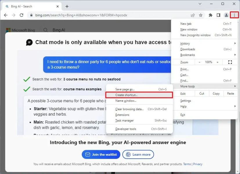 Installer Bing ChatGPT dans Chrome