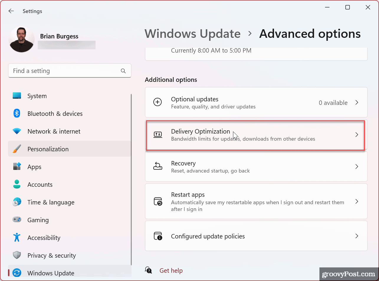 Limiter la bande passante pour Windows 11