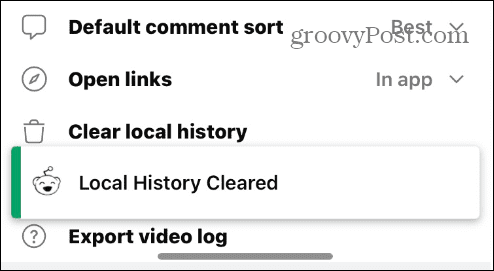 Supprimer votre historique Reddit
