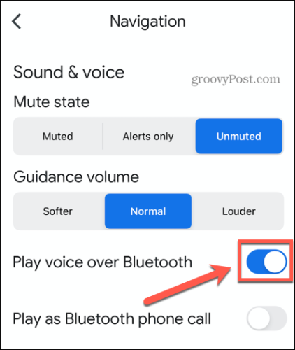 Google Maps joue la voix sur Bluetooth