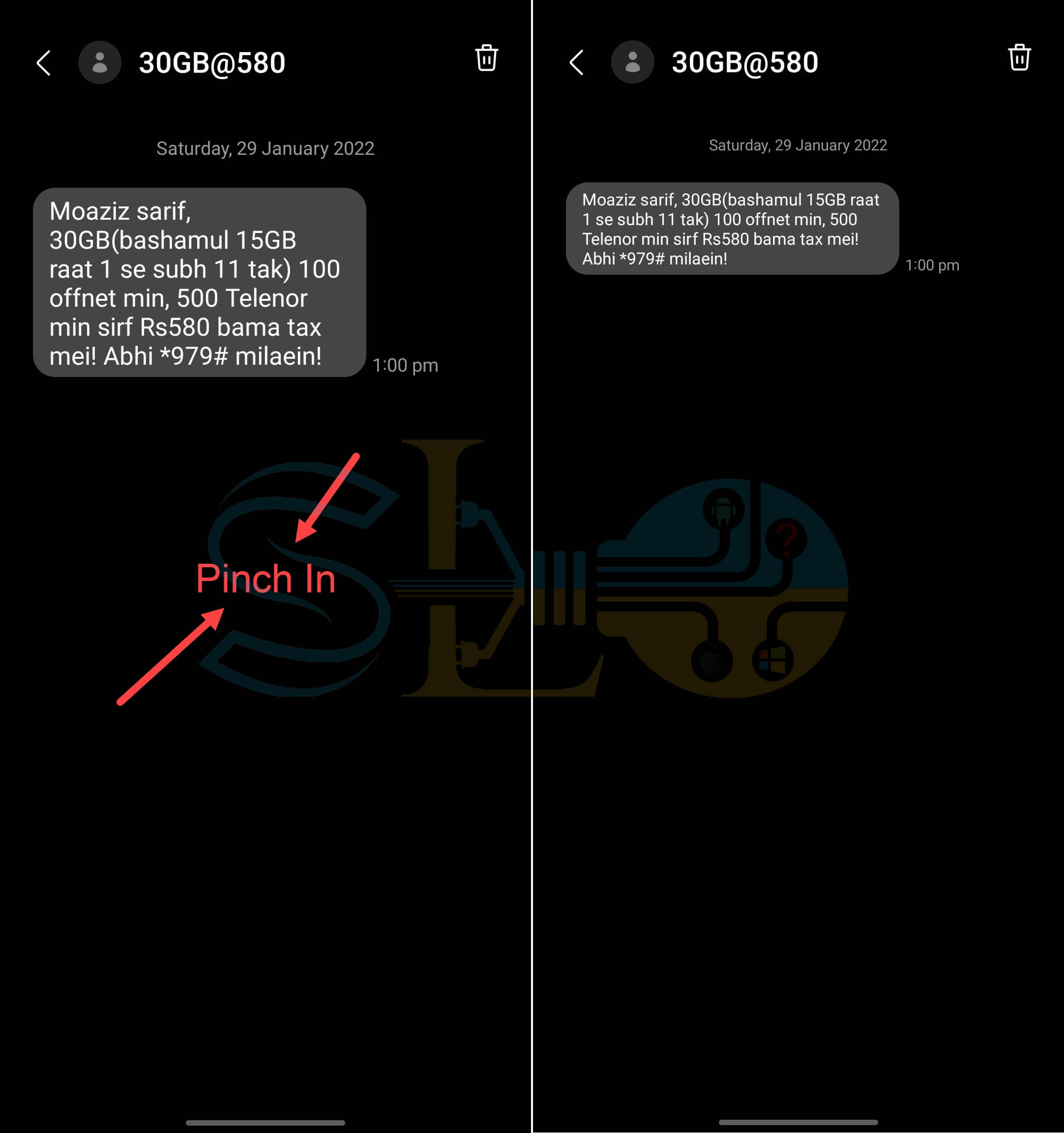 Comment modifier la taille des messages texte sur Samsung (Android 12 et 11)