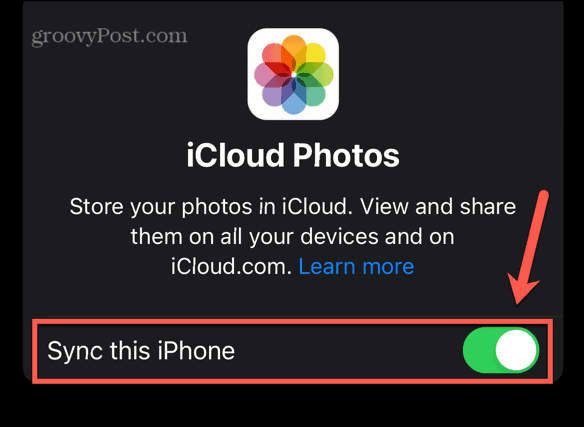 iPhone désactiver les photos iCloud
