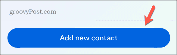 Facebook ajouter un nouveau contact