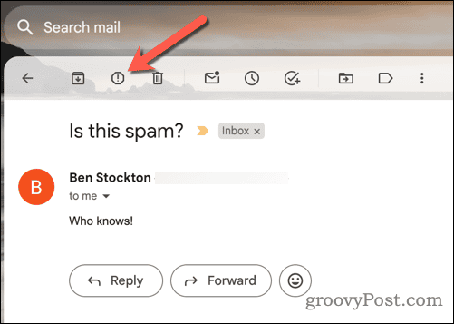 Définir un e-mail Gmail comme spam