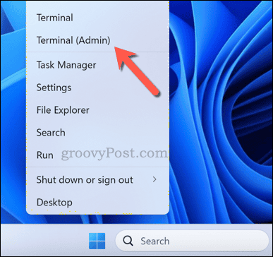 Ouvrez une nouvelle fenêtre de terminal Windows