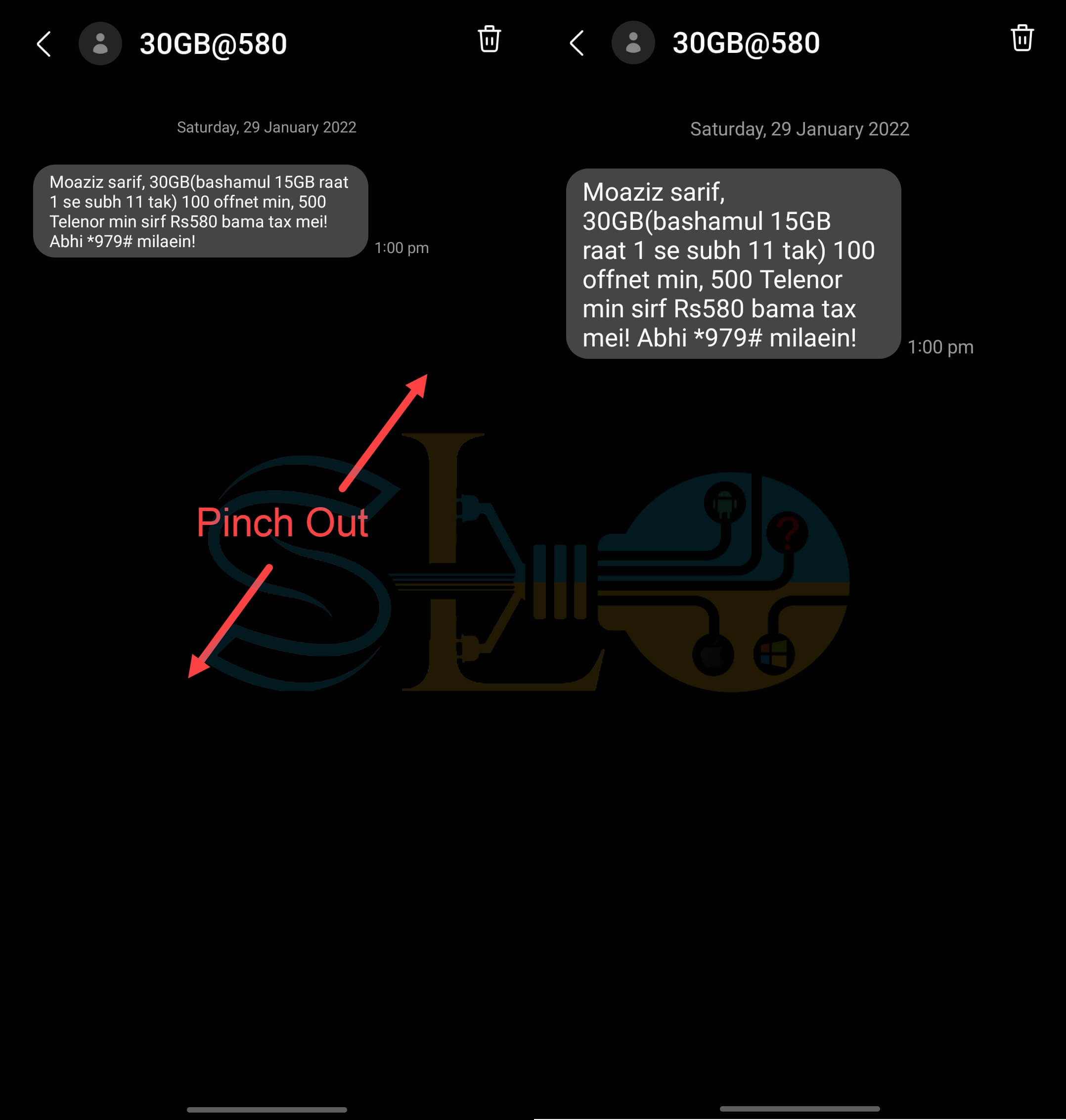 Comment modifier la taille des messages texte sur Samsung (Android 12 et 11)