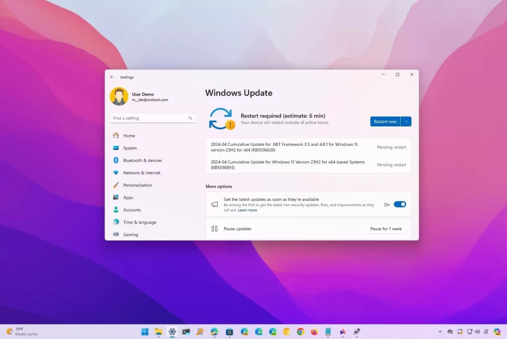 Windows 11 reçoit la mise à jour d’avril 2024 (KB5036893)