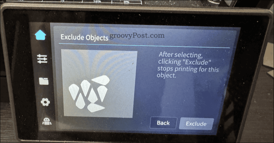 Sélectionnez les objets à exclure